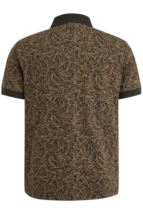 PME legend short sleeve polo slub jersey aop